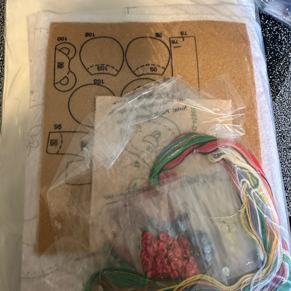 Bucilla Santa and Snowman Christmas Stocking felt kit -complete kit - Picture 2 of 2